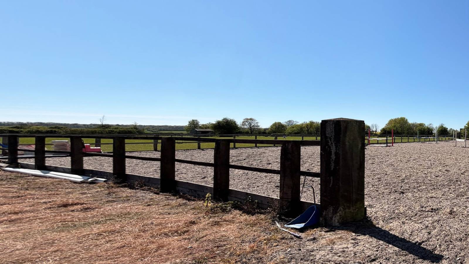Post and rail fencing in Derby