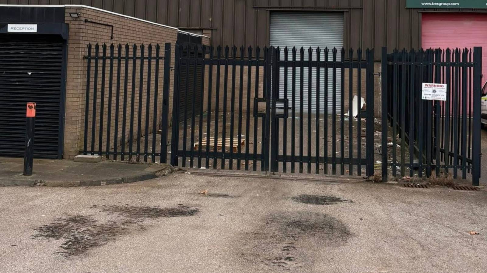 Security fencing in Derby